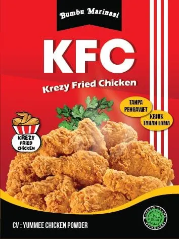 Tepung Bumbu Ayam Goreng Dengan Bumbu Marinasi K F C Krezy Fried Chicken 500 Gr Potus Cibus Lazada Indonesia