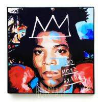 Jean Michel Basquiat #2 ฌอง มิเชล บาสเกีย ศิลปิน Graffiti กราฟฟิตี้ รูปภาพ​ติด​ผนัง​ pop art​ พร้อมกรอบและที่แขวน กรอบรูป​​ ของขวัญ