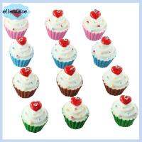 ELLENOUISE 30 Pcs ความยาว29มม. จี้เรซิ่น faux CUP cake พลาสติก imiated Food Charm พร้อมห่วง รู: 2mm เรซิน จี้เรซิ่น3D สีสันสดใสถ้วยหวานเค้กอาหาร Charm ง่ายต่อการพกพา เส้นผ่านศูนย์กลาง24มม. เครื่องรางเค้กหวานอาหารน่ารัก งานฝีมือดีไอวาย