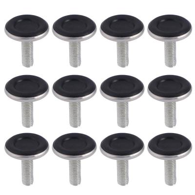 12 Pcs Chair Table Foot Protective Pad Adjustable M8 Screws Leveler Furniture Legs Pad Furniture Wrap Angle