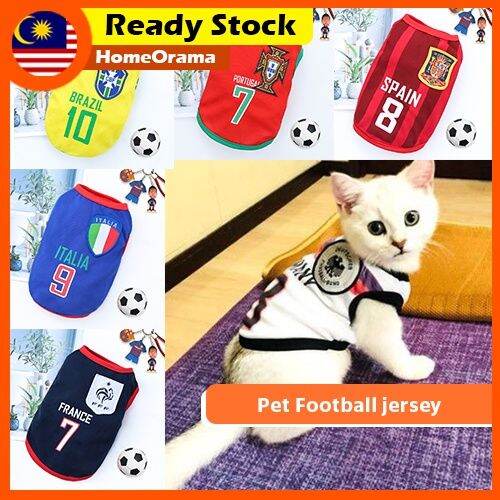 HomeAmana Pet football jersey Kitten Puppy Baju kucing Lazada