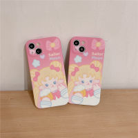 เคสป้องกันเลนส์นิ่มสำหรับ IPhone 11 12 13 14 Pro Max ฝาหลังรูปการ์ตูนน่ารักเคสโทรศัพท์มือถือกันกระแทก