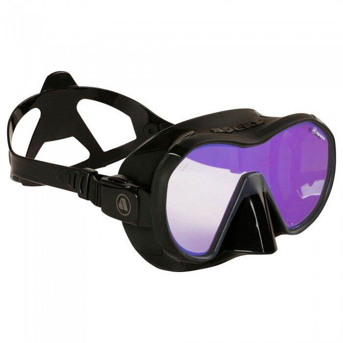 apeks-vx1-uv-cut-black-white-scuba-diving-mask-lightweight-frameless-pure-clear-lens-low-volume-design