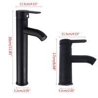 Black Stainless Steel Paint Faucet Bathroom Basin Sink Faucet Hot Cold Mixer Tap