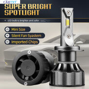 CarTnT 2 Chiếc Đèn LED Siêu Sáng H1 H7 H11 H9 H8 H4 9005 HB3 9006 HB4 9012