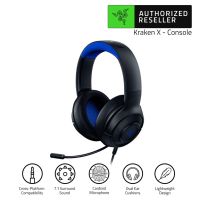 Razer Kraken X Console - For PC/PS4/PS5 With 7.1 surround sound Software 3.5mm Wired Gaming Headset Console (หูฟังเกมมิ่งพีซี)