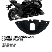 For YAMAHA YZF - R7 YZF-R7 2021 2022 2023 Real Carbon Fiber Front triangular Cover Fairing Motorcycle Accessories Spoiler