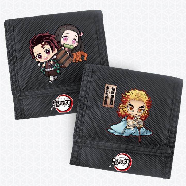 กระเป๋าสตางค์-แบบหลายชั้น-ลายการ์ตูน-demon-slayer-wallet-kimetsu-no-yaiba-สไตล์สร้างสรรค์-สําหรับเด็ก