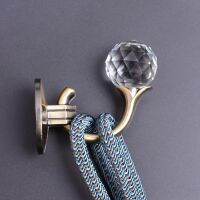 【LZ】 Crystal Curtain Tie Back Holders Metal Tieback Wall Hooks Hanger Home Decoration