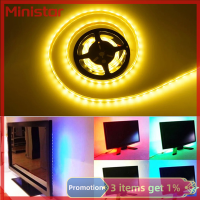 Ministar DC 5V ริ้วยูเอสบี LED 2835แสง RGB ขาวอบอุ่น5050 LED แถบไฟทีวีไฟพื้นหลัง1M ไฟ LED ยืดหยุ่น DIY