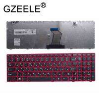 GZEELE ใหม่สำหรับ Lenovo Ideapad G580 Z580A G585 Z585 G590 Z580 G580A N580 N581 N585 N586 P580 P585รัสเซียแป้นพิมพ์แล็ปท็อปสีแดง RU