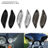 รถจักรยานยนต์ ABS ปรับปีกข้างได้กระจกหน้ารถ Fai ตัวเบี่ยงเบนอากาศสำหรับ Harley Tou Electra Glide โครมสวิทช์เฮ้าซิ่ง96-2013