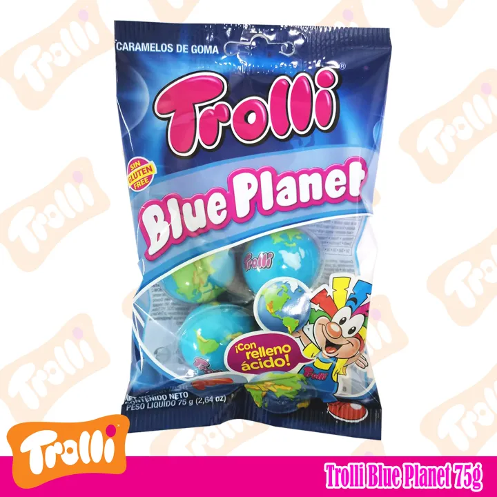 Trolli Blue Planet 75g (contains 4pcs Planet Gummi 18.8g inside ...
