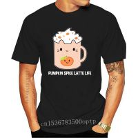 top quality t shirt MenS Kawaii Pumpkin Spice Latte M-3 Digital Printed Tee  YE6W