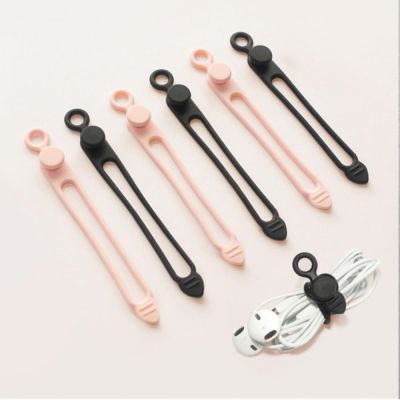 New Data Cable Organizer Ties Clip Charger Cord Management Silicone Wire Manager Mouse Earphone Holder Data Line Winder Straps