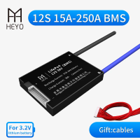 HEYO 12S 36V 15A 20A 30A 40A 50A 60A 80A 100A กันน้ำ BMS สำหรับ Lifepo4 PCM Lithium Batt พร้อม BalaNce พอร์ตทั่วไปสำหรับ E-จักรยาน