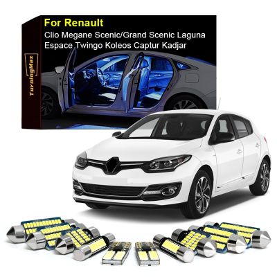 Canbus LED Interior Lights Kit For Renault Clio Megane Captur Kadjar Laguna Grand Scenic Espace Koleos Twingo II III IV MK 2 3 4 Bulbs  LEDs HIDs