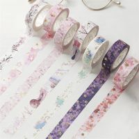 New Beautiful cherry blossom Gilding Washi Tape Adhesive Tape DIY Scrapbooking Sticker Label Masking Tape Pendants