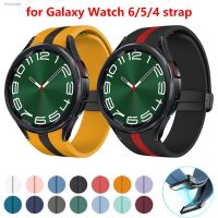 ✿✴✹ Silicone Strap for Samsung Galaxy Watch 6 Classic 43mm 47mm Watch 6 40mm 44mm Magnetic Buckle Band For Watch 4/5/5 Pro 44mm 40mm