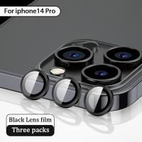 Metal Camera Lens Protector for iPhone 14 Pro Max Tempered Glass Metal Ring For iPhone 13 12 11 Pro Max 14 Plus Back Lens Cover  Screen Protectors