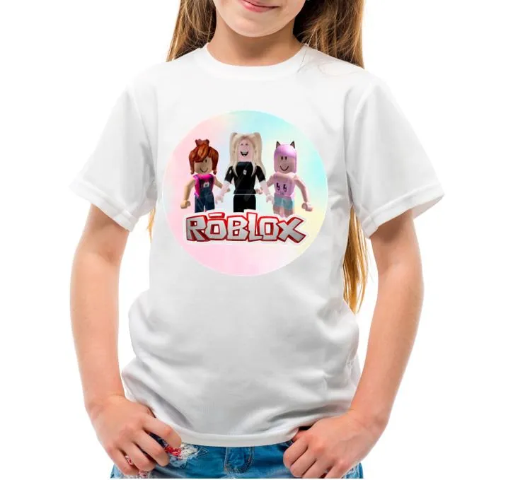 Roblox Girl Characters Kids Printed T-shirt Various Sizes 