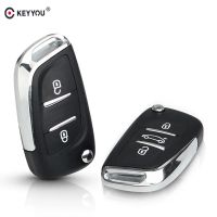 Keyyou 2/3bt Ce0523ที่ปรับเปลี่ยนซองใส่กุญแจรถรีโมทพลิกสำหรับ Citroen Coupe Vtr C2 C4 C5 C6 C8เคสกุญแจรถปิกัสโซ