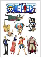 สติ๊กเกอร์ พิมพ์ รูป ตัวละคร one piece 013 ขนาด A4