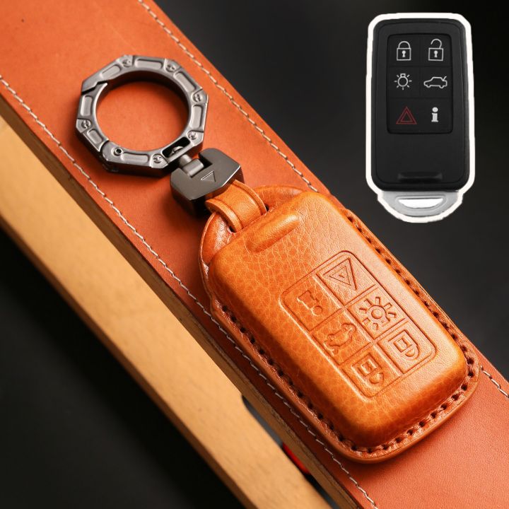 5-6-buttons-smart-key-cover-case-car-keyring-shell-for-volvo-s60-v60-s70-v70-xc60-xc70-s60l-s80l-genuine-leather