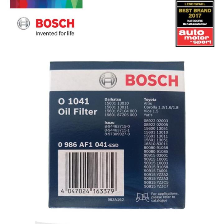 bosch-ไส้กรองน้ำมันเครื่อง-0986af1041-สำหรับ-toyota-altis-ปี-2004-2009