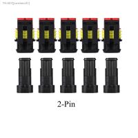 ❃۩ 10pcs 5 Sets Waterproof Automotive Male Female Electrical Connectors Plug 2-Pin Way For Car Motorcycle Scooter Marine