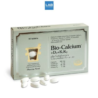 Pharma Nord Bio-Calcium+D3+K 60caps - ผลิตภัณฑ์เสริมแคลเซียม วิตามินดี3 และ วิตามินเค