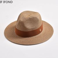 Nuovi Cappelli Di Paglia เสื้อสำหรับท่องเที่ยว Donna Uomo Panama Beach Cappello Da Sole Decorasi A Naelegante Cappello Jazello Di Lusso