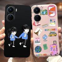 เคส Y16สำหรับ Vivo เคสลายการ์ตูนคู่ V2204 V2214แฟชั่นใหม่สำหรับ Vivo Y16 Y 16 VivoY16ซิลิโคนนิ่มเคสโทรศัพท์6.51