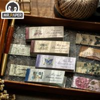 Mr.Paper 4 Design Old Things Collection Series Douben Creative Hand Account DIY Collage Decoration Material Stickers