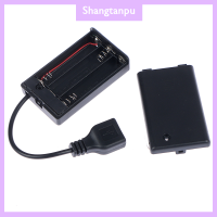 [Shangtanpu] กล่องแบตเตอรี่3xAAA พอร์ต USB สำหรับบล็อคก่อสร้างชุดไฟแอลอีดีพร้อมสลับไปที่