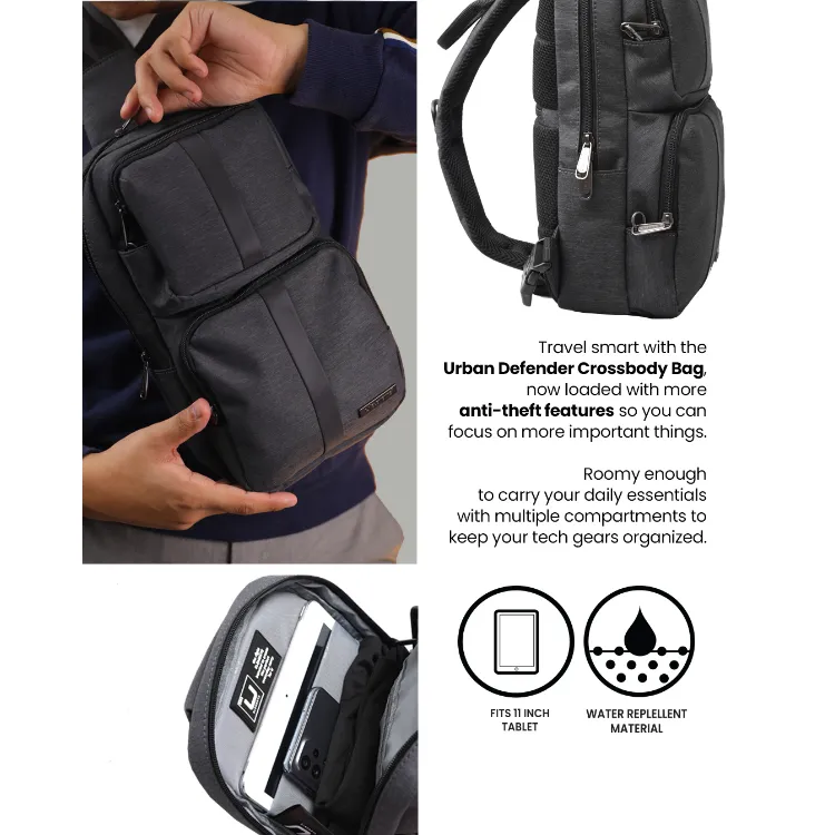 U Elements Urban Defender Anti-Theft Backpack