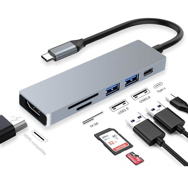 rankman-usb-c-ฮับสายเคเบิลเชื่อมต่อhdtv-4k-การ์ดความจำ-usb-การ์ดรีดเดอร์-usb-3-0-2-0-type-c-ท่าเรือสำหรับ-macbook-ipad-samsung-dex-tv-ps5-nintendo-switch-feona