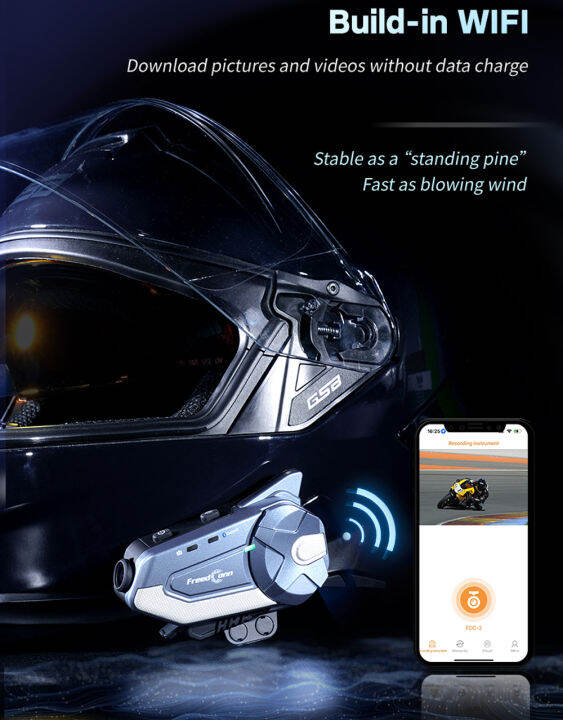 Freedconn R1-plus Manual FREEDCONN R1-PLUS Helmet Intercom Camera