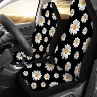 Universal Fit Car Seat Covers Daisy Print Durable High Back Seat Cover Set Front Seat Protector for Most Car Automobiles