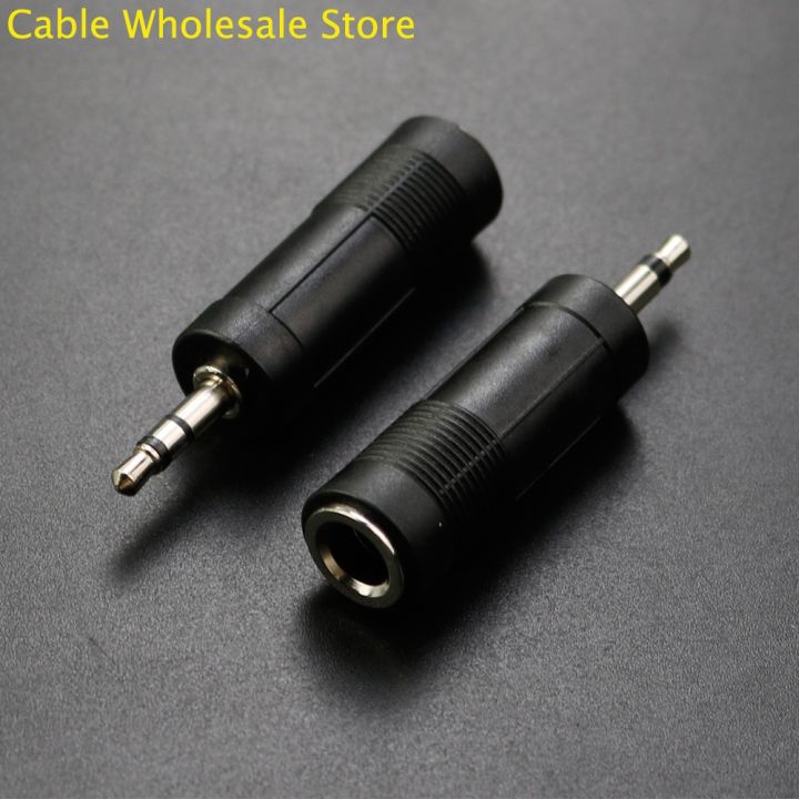 1pcs-2-mono-channels-3-dual-channels-3-5mm-male-to-6-35mm-female-transfer-head-black-mono-jack-plug-for-audio-conversion-adapter