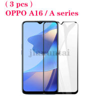 (3ชิ้น) เหมาะสำหรับ OPPO A16 A15 A15S A16 A9 A5 2020 A17 A17K A52 A92 A53 2020 A57 4กรัม A77 5กรัม A96 A76 A74 A94กระจกเทมเปอร์ A95