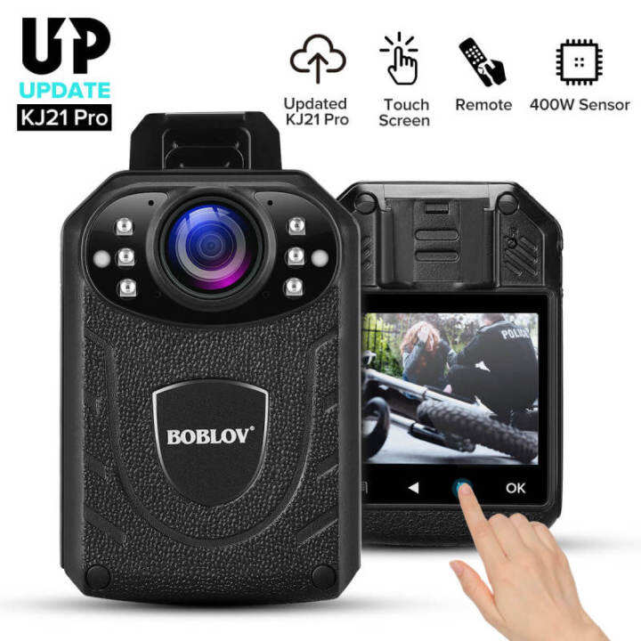 Boblov Kj21pro Body Camera With 3meters Remote Control And Touch Screen 