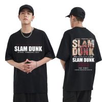 Anime The First Slam Dunk Tshirt Manga Sakuragi Hanamichi Akagi Takenori T-shirt Men Loose Short Sleeve T Shirts