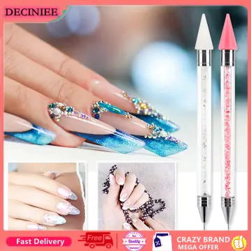 Teenitor Nail Art Decoration Kit with Nail Design Brushes Glitters Foil  Flakes Color Rhinestones Pearl Butterfly Stickers Nail Art Slices Nail  Dotting Pen Wax Pencil Striping Tape Lines