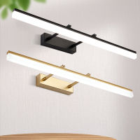 LED wall lamp bathroom golden,black,white,chrome aluminum mirror wall lighting vanity lamp indoor adjustable angle wall lamps