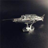 E6f9 MMZ ชุดหุ่นโลหะ3มิติ1:600 USS Nautilus หุ่นประกอบเรือดำน้ำ3D DIY ตัวต่อโมเดลตัดเลเซอร์ของเล่นปริศนา For3-D