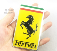 เพจโลโก้ เฟอรารี่ งานอลูมิเนียม Car Decoration Accessories Sticker Badge Decal Styling Logo Emblem For Ferrari