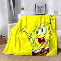 S-Spongebob Printed Soft Warm Blanket for Living Room Bedroom Bed Sofa Couch Office Gifts Flannel Throw Blankets Dropshipping