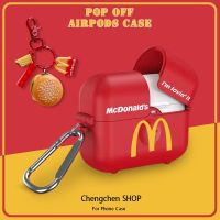 M สีแดง McDonalds เพิ่มเติมจี้ความดัน pop-up ป้องกันกรณี AirPods หูฟังสำหรับ AirPods3gen กรณีหูฟังป้องกันกรณี 2021 ใหม่สำหรับ AirPods3 หูฟังป้องกันกรณีงานร่วมกับ AirPodsPro กรณี AirPods2gen