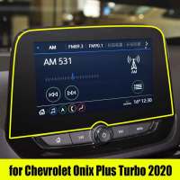 ฟิล์มป้องกันกระจกเทมเปอร์ระบบแผ่นฟิล์มกันรอยจีพีเอสสำหรับรถ Chevrolet Onix Plus 2020เทอร์โบหน้าจอ LCD นำทาง